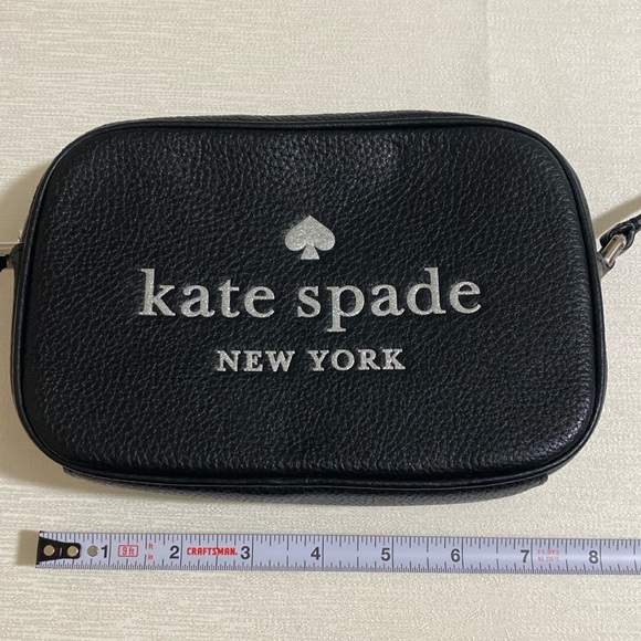 KATE SPADE Women's Rectangular Full Pebble Grain Leather Crossbody Handbag - Picture 7 of 9